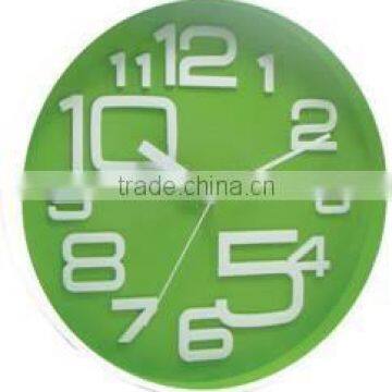 Round Wall Decorative Quartz Analog Clock with Irregular Hour Markers