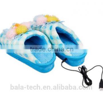 USB Foot Warm Women Far Shoes Electrical Bat Latest Stylish and Lovely Plush USB Foot Warmer Shoes, Electric Heat Foot Slipper photo-3