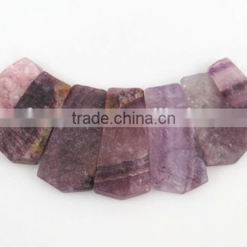 fluorite rectangle gemstone necklace