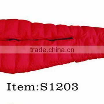 Outdoor high quality down sleeping bag mountaineers backpackers down to zero degree