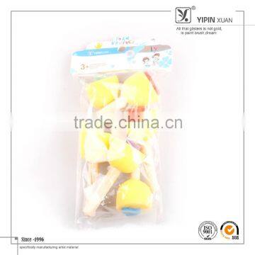 Promotional Wooden Handle Stamp Sponge Brush Set                        
                                                Quality Choice