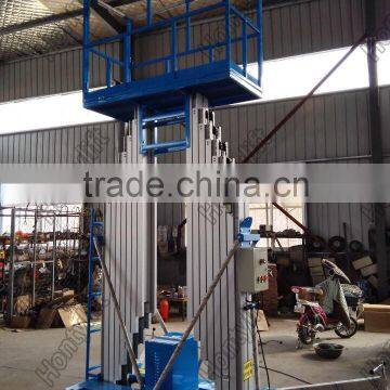 double the mast aluminium alloy lift aerial work platform