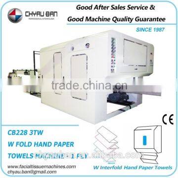 Hygiene Embossed M Folding Hand Paper Towels Making Machinery