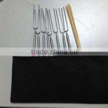 Camping Fork Stainless Steel Roasting Sticks Tool Set
