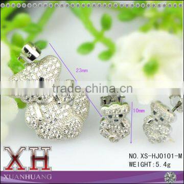 2014 New Design 925 Sterling Silver CZ Watch Gift Set