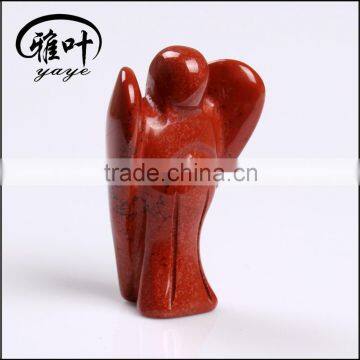 Wholesale Gemstone Red Jasper Hand Carved Angels Figurines