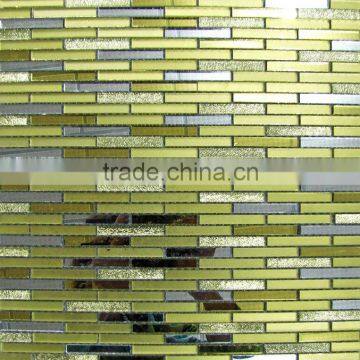 4mm thickness glass mosaic tiles for wall decoration suit for bar,hotel,hall ,ec.