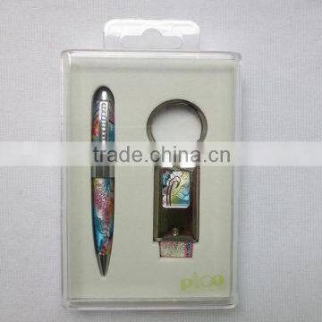 Ball Pen and Keychain Packed in a Transparent Gift Box photo-2
