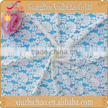 HG0548 Factory direct selling 150cm fashionable hot sale ivory stretch knitting lace fabric