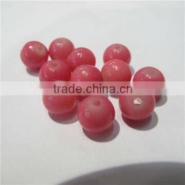 6mm cheap round neon stone color glass beads diy SCB028