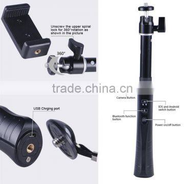 Bluetooth Selfie Pole With Bluetooth Remote Shutter Built-in for Smartphones photo-2