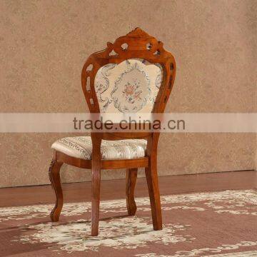 Originals Classic Carved Fabric Wood Dining Chairs for Restaurant photo-2