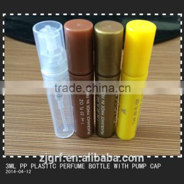 Plastic pp material fine mist gift mini bottles for sale