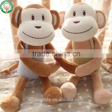 Different size customized stuffed animal soft plush monkey toy