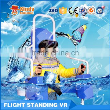 Newest design 5d7d 9d cinema game Virtual Reality Standing Flight 9Dvr Simulator                        
                                                Quality Choice