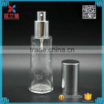 cylinder Screw Sealing perfume bottle empty glass bottle 50ml                        
                                                                                Supplier's Choice
