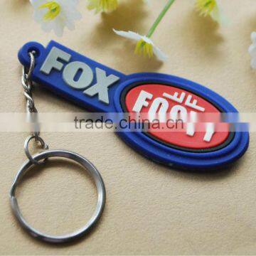 Custom promotional 3D / 2D soft rubber keychains