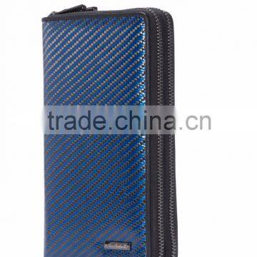 MeyerGlobal Fashion design business men leather carbon fiber travel wallet wholesale MG-CH-0010