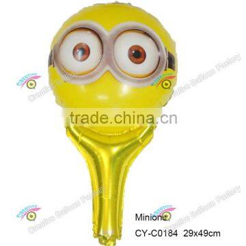 2016 new arrival minion foil balloon calpper minion helium balloon mini foil balloons