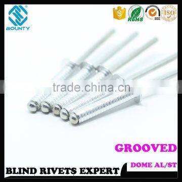 HIGH QUALITY FACTORY OPEN END ALUMINUM GROOVED BLIND RIVETS FOR WOOD photo-5