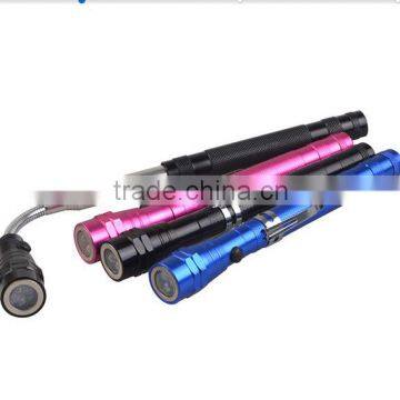 magnetic pick up tool telescopic led flashlight