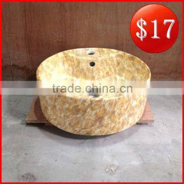 Bathroom basins washing color basins marble patterned on sales BO-03