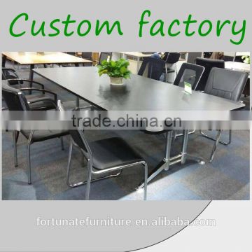 black compact office furniture conference table