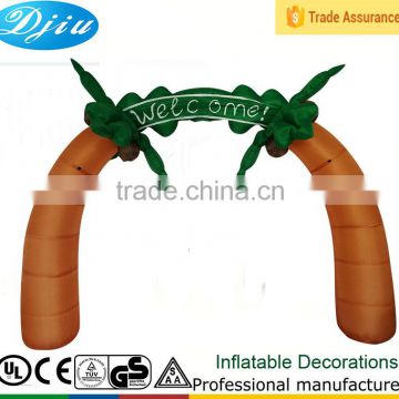 DJ-530 inflatable Welcome arch decor Brown color