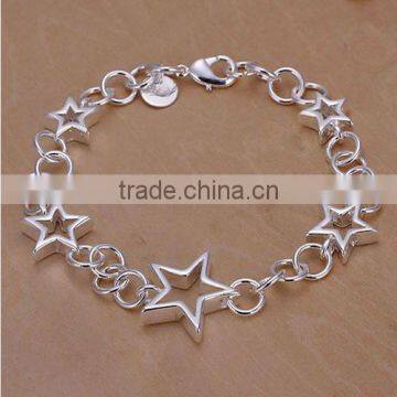 Link Chain Bracelet Star Pattern Design For Women