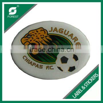 CUSTOMIZED PVC PP WATERPROOF BRUSHED ALLOY STICKERS CHEAP ADHESIVE PLOYPROPYLENE FOOD LABEL