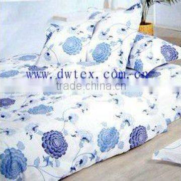 Fashion cotton bed cover and sheet set