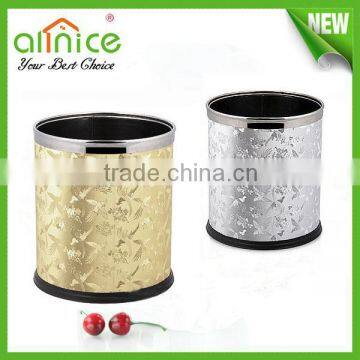 Hotel and restaurant stainless steel trash bin/types of waste bin/bathroom waste basket