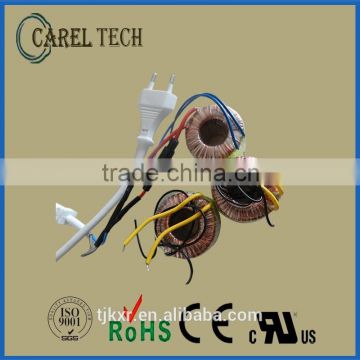 CE ROHS approoved 5VA 2*18V low profile miniature toroidal transformer, low profile toroid, low profile ring core transformer