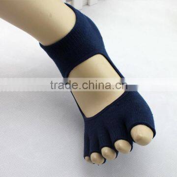 Various Colors Grips Anti Slip Yoga Socks,Wholesale Yoga Toe Socks photo-3