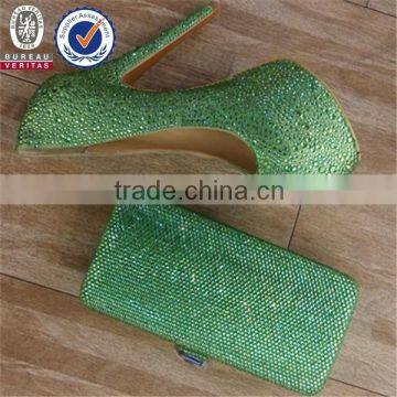 Wholesale Cheap Price Italian Shoes and Bag Set photo-6