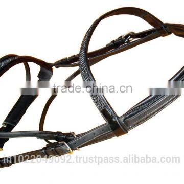 Leathe Bridle with padding and diamonds