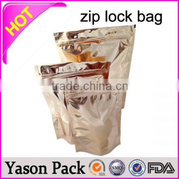 YASON small seal 3d hologram sachet bags with zip lock stand up tea bag with zipper detox tea