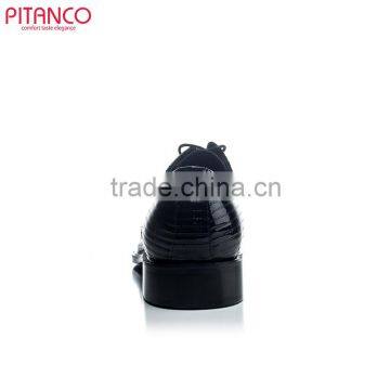 The Embossed Patent Leather Lace-up Men Dress Shoe photo-3