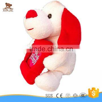 lovely plush dog toy with photo frame