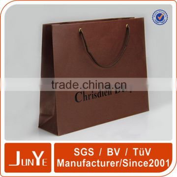 High quality shopping bag fancy paper packing bags for jeans with eyelet