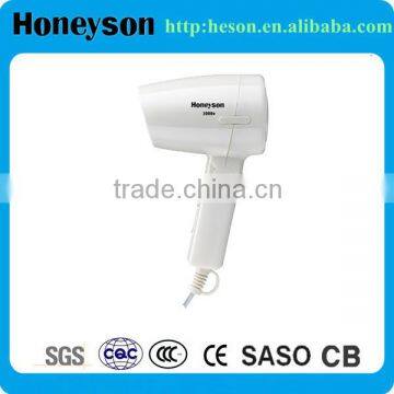 Hotel professional folding mini hair dryer 1000w hotel appliances foldable hair dryer