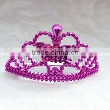 9cm HighX12cm Diameter Metallic Silver Happy New Year Plastic Tiara Tiaras and Crowns photo-4