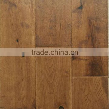 Golden Handscraped Solid Hardwood Floors