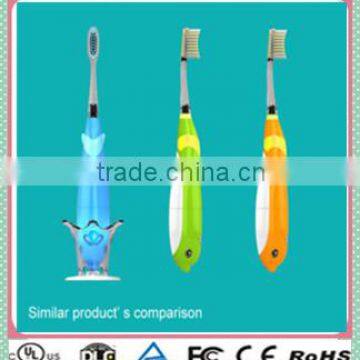 Lovely Dolphin Design Kids Sonic wholesale toothbrush For Children