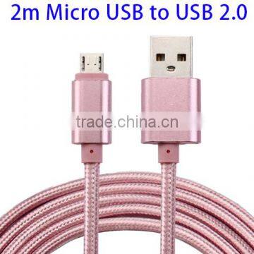 China Supplier Data Sync Charging Cable, Micro USB to USB 2.0 Charging Cable for Samsung