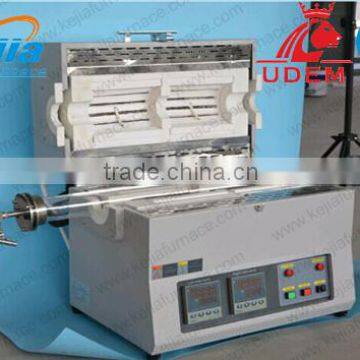 dual zones quartz tube furnace for colleges and universities