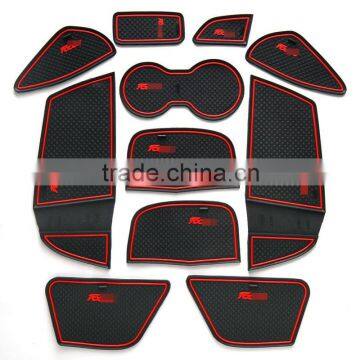 Car accessories red car mat for Ford new focus(low configuration) 11pcs/set