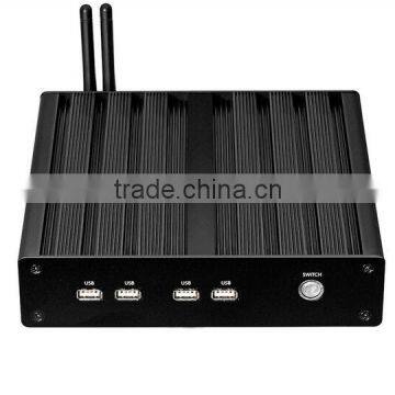 Industrial fanless mini pc/HTPC with i3/i5/i7 with full aluminum alloy body and USB 3.0