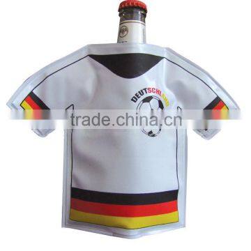 Football Shirt Shape PVC Gel Single Beer Bottle Cooler Sleeve for Sports Gift photo-5