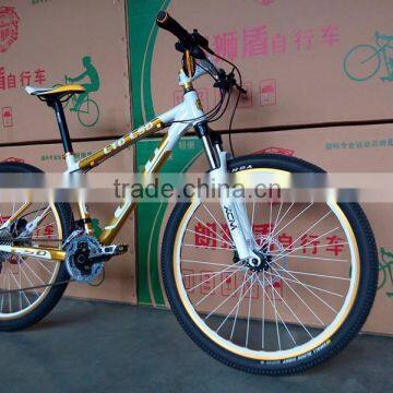 26 inch suspension 24speeds mountain bike with alloy aluminium material